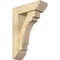 Ekena Millwork Merced Slat Rough Sawn Bracket w/ Offset Brace, Douglas Fir, 6"W x 18"D x 26"H BKT0604X18X26MRC06RDF - alternate 1